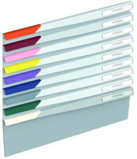 Tassello in nove colori