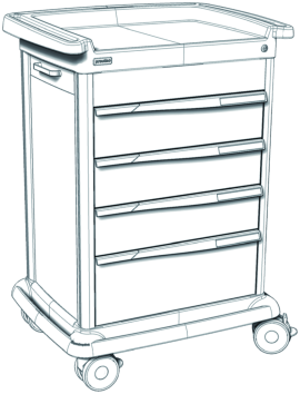 Preciso Nr. 9-X with Drawers or Drawer-frames